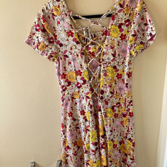 SACRED HAWK | Maxi Floral Button Down Dress XS - Picture 8 of 14